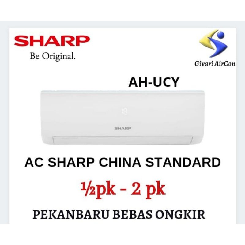 AC SHARP SPLIT STANDARD CHINA TURBO COOL 1/2 PK  AH/AU-05ZCY