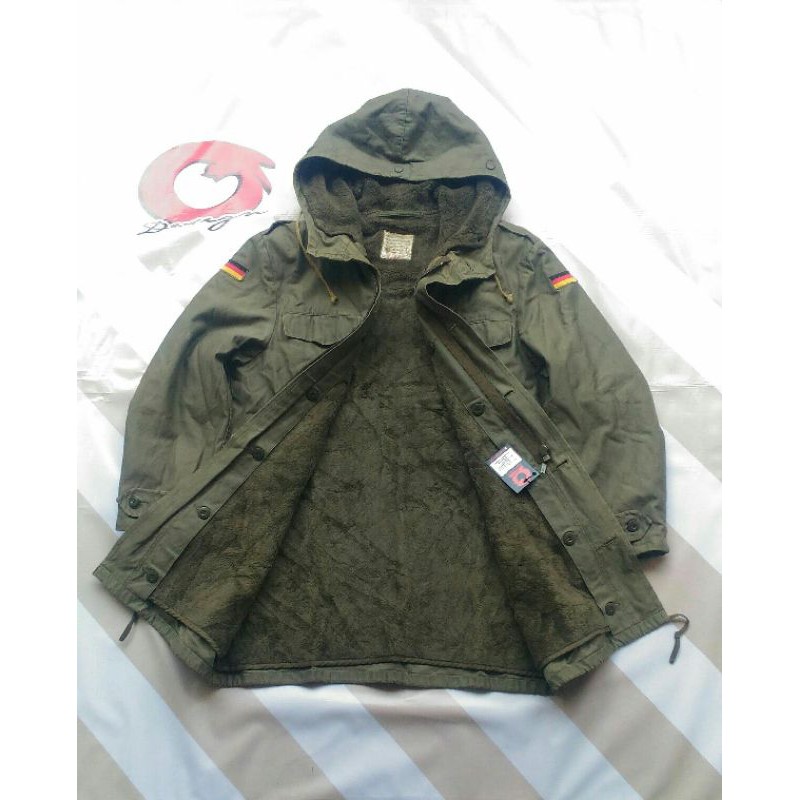 jaket parka jerman army 79s, full inner sepaket