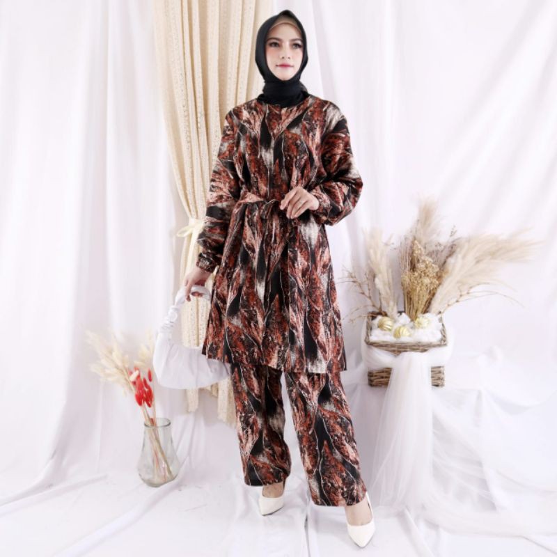 JOSJOLI_STORE/Stelan PP Arava, Dersi dan Cerisa/Stelan Rayon Wanita Dewasa XXL