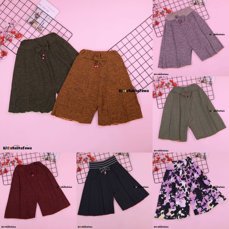 Rok Celana MOTIF Uk 8-10 Tahun / Bawahan Anak Perempuan Murah Model Adem Murah Rok Celana Grosir