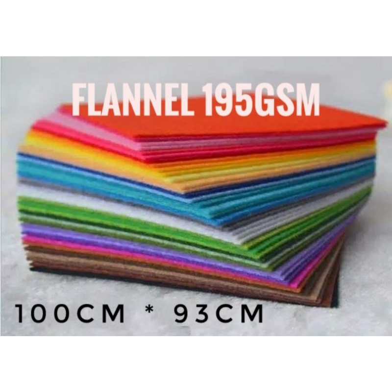 KAIN FLANNEL PER METER LEBAR 93CM / KAIN FLANNEL / KERAJINAN TANGAN