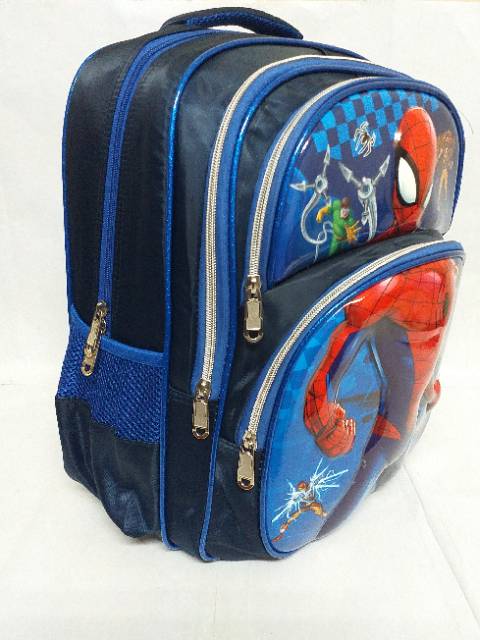 TAS RANSEL SEKOLAH SD 3IN1 /TAS SEKOLAH ANAK/TAS RANSEL KARAKTER FROZEN SPIDERMAN