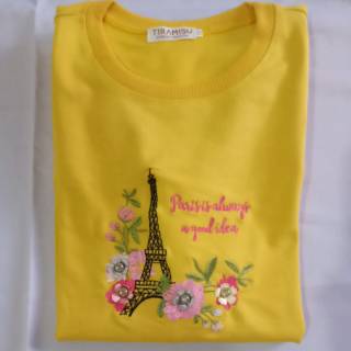 Tunik Kaos  Wanita 2XL Lengan Panjang Import  Tiramisu  TFT2 