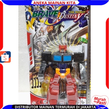 PROMO Mainan Anak Laki Laki  Robot optimus brave destiny mobil berubah jadi robot Berkualitas SNI