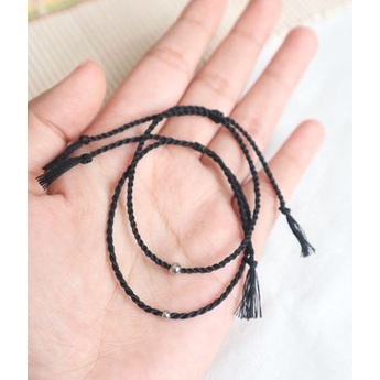 Gelang Tiny Pelintir Round Silver Beads Super Simple Cute