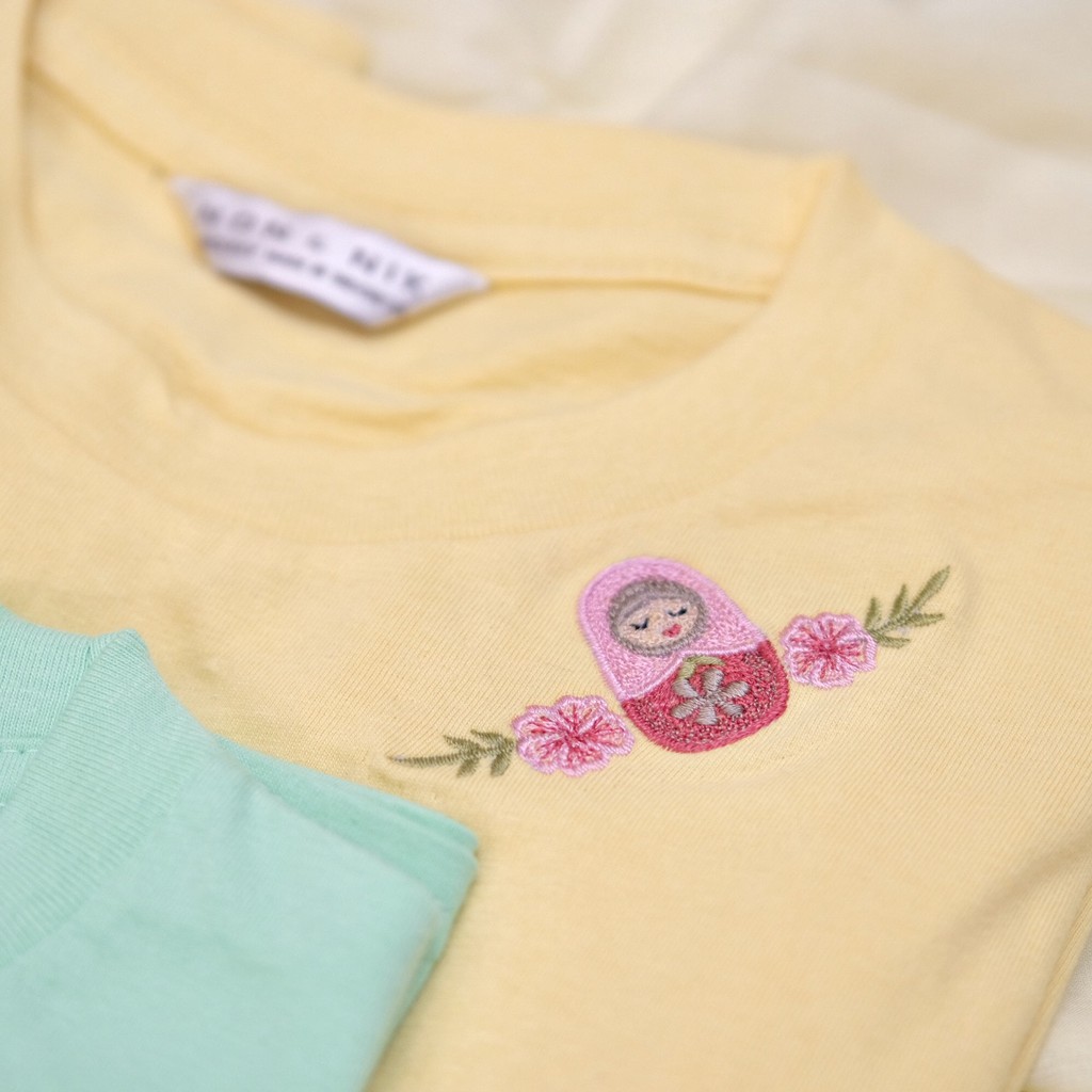 Mary Matryoshka Lemon Soft Tee