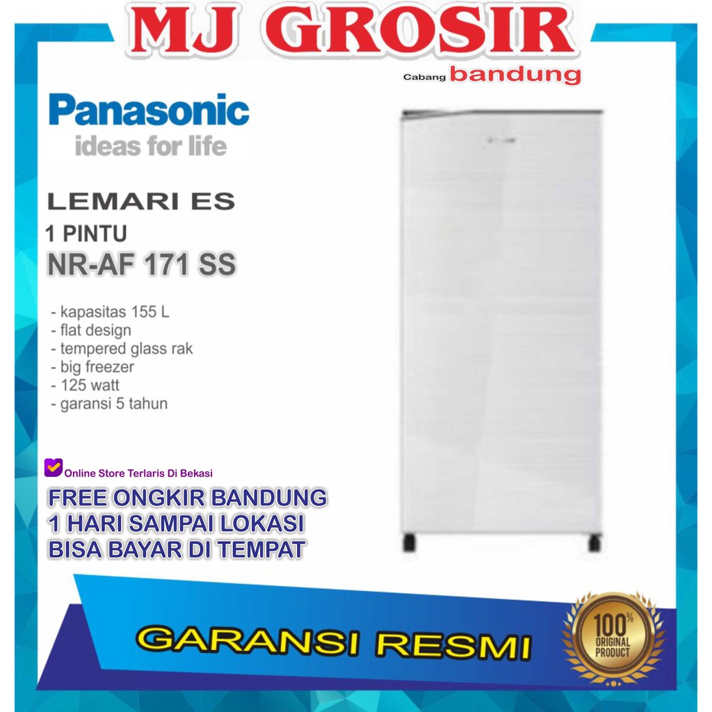 KULKAS PANASONIC NRAF 171SS LEMARI ES 1 PINTU NRAF171SS