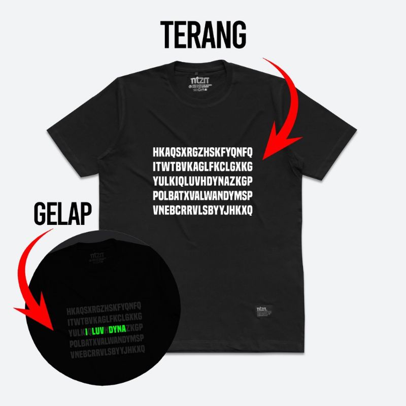 Kaos Custom Glow In The Dark Bebas Design Lucu