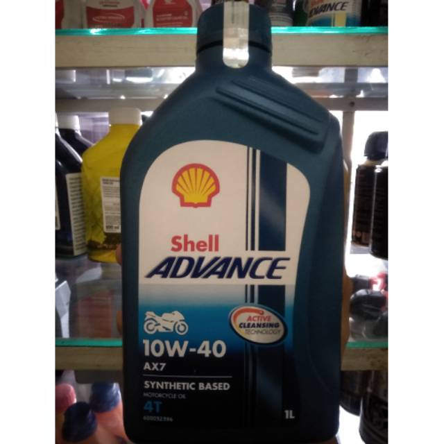 shell advance ax7 4 tax 1 liter..untuk semua jenis motor &gt; 150 cc honda.yamaha.suzuki