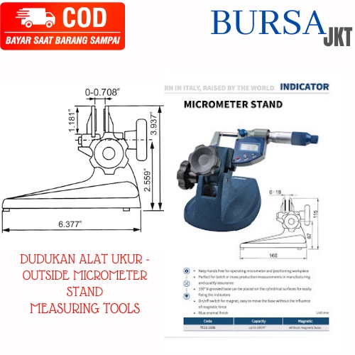 Dudukan Micrometer Micrometer Holder Micrometer Stand PENGUKUR MICROMETER