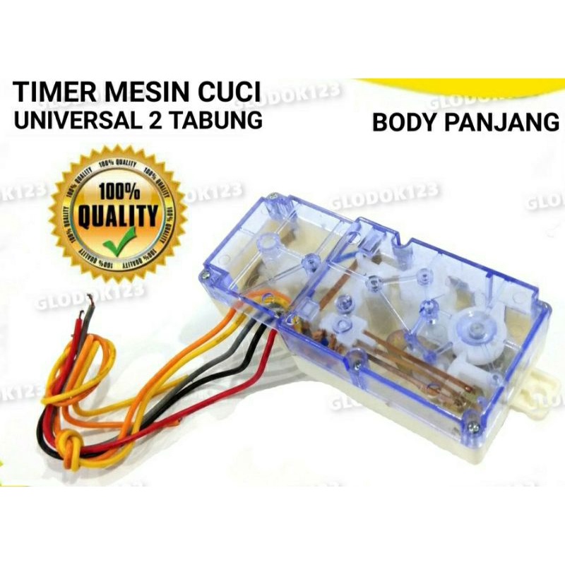 TIMER MESIN CUCI 2 TABUNG | TIMER DOUBLE 5 KABEL | TIMER WASH