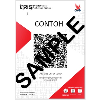 

CETAK STIKER CROMO A5 BARCODE QRIS NO MEJA DLL TANPA AKRILIK