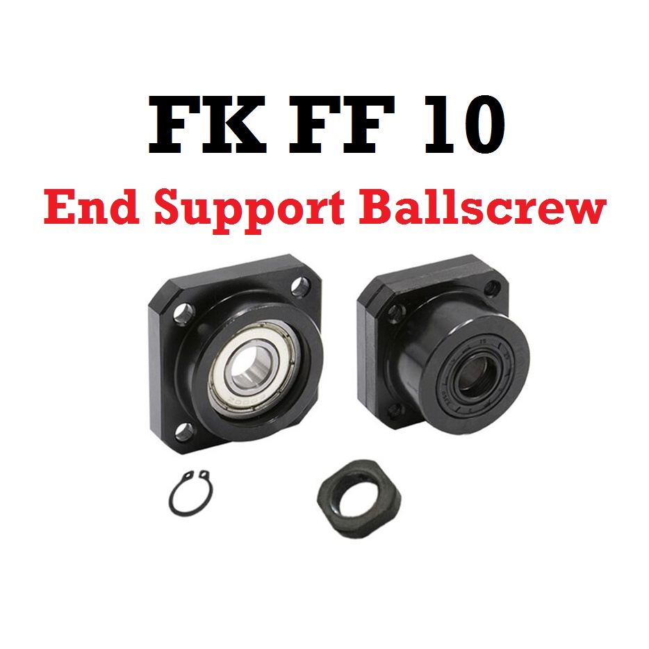 [HAEBOT] FK10 FF10 FK FF 10 End Support Dudukan Ballscrew Ball Screw 10mm 8mm Pillow Bearing Block Holder Shaft