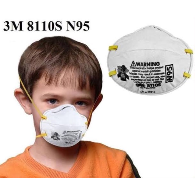 MASKER ANAK-ANAK DEWASA N95 ORIGINAL 3M ANTI ASAP DEBU ...