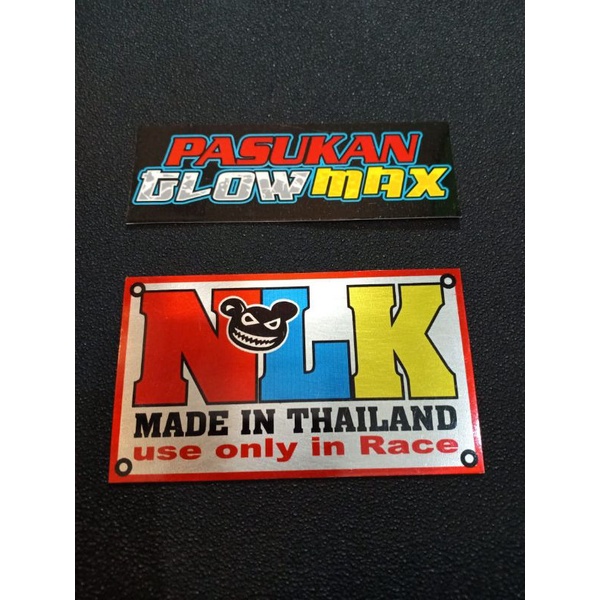 Emblem knalpot NLK original Thailand NOO LAMLUKA buka Cha Kou daeng opbr