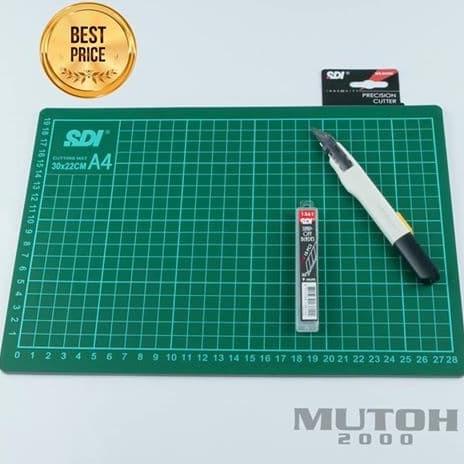 

ALAT MELUKIS CUTTING MAT SDI A4 + INGENUITY PRECISION CUTTER 0443C + REFILL 1361 ALAT MENGGAMBAR