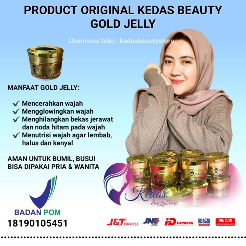 [READY]KEDAS BEAUTY GOLD JELLY 10 GRAM / CREAM GLOWING