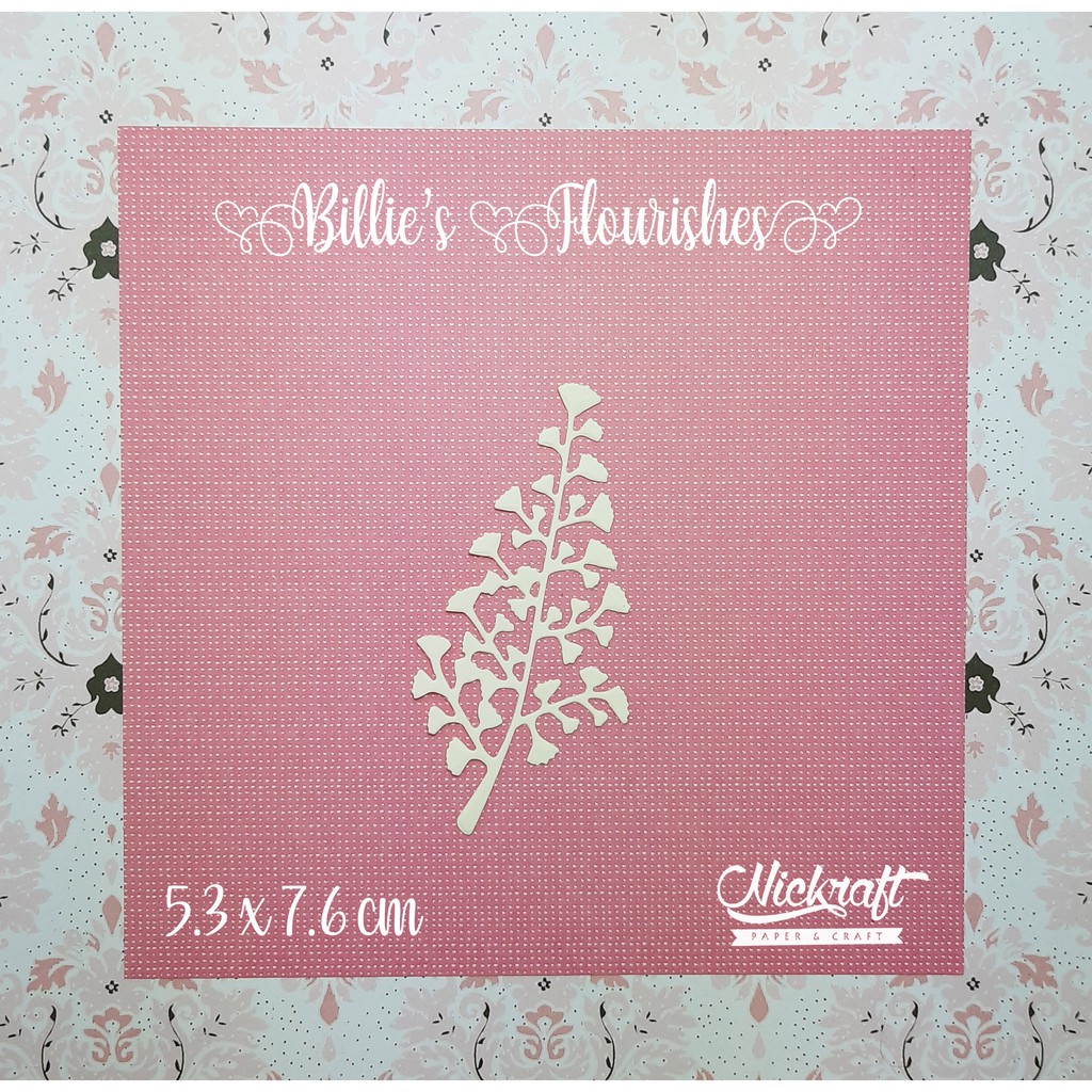 

BILLIE'S FLOURISHES - Bahan Scrapbook / Daun Kertas