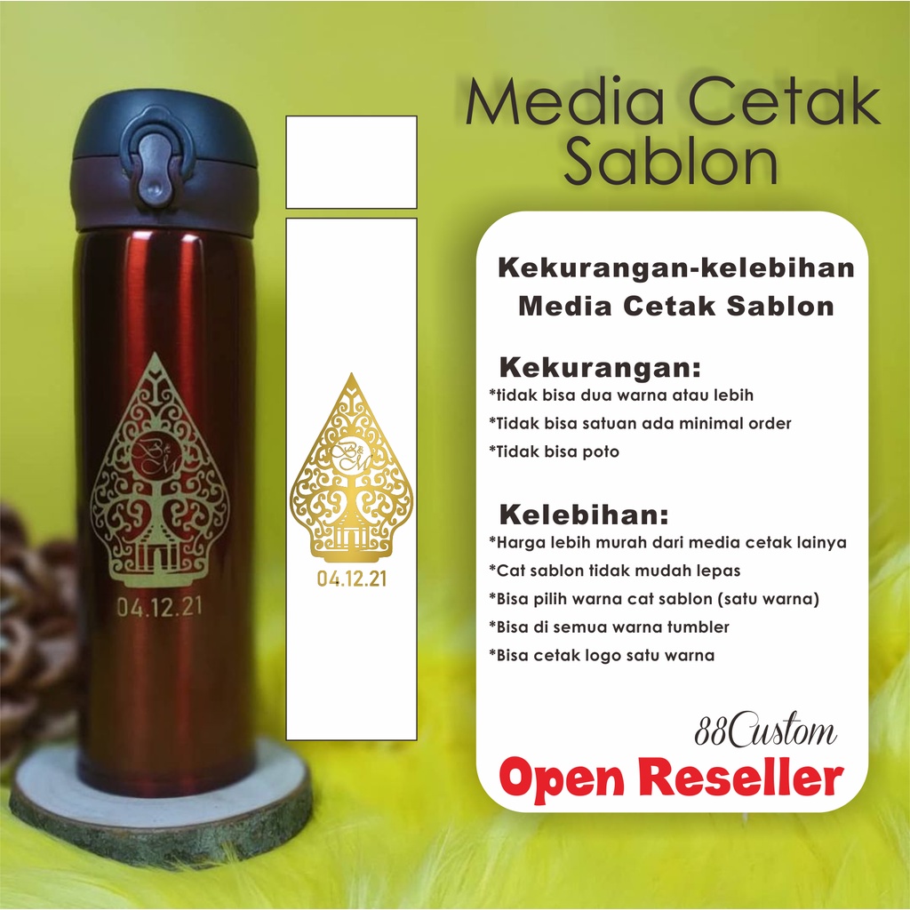 Souvenir Botol Tumber Niagara Custom Desain Grafir Nama dan Print Poto Suka suka