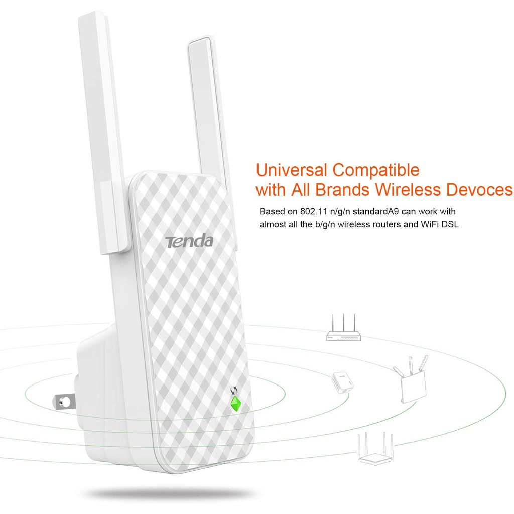 TENDA A9 WIFI EXTENDER 300MBPS