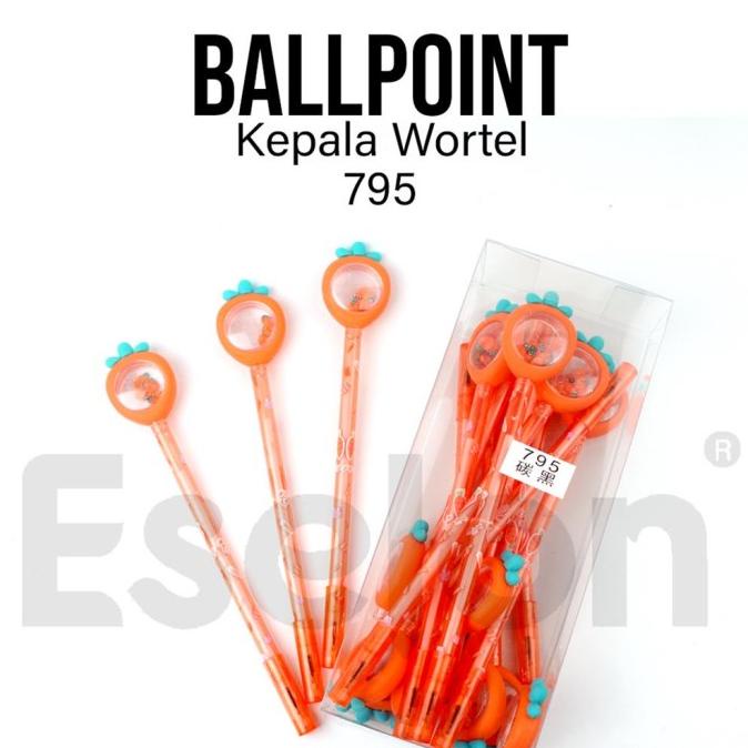

\\\\\] 12pcs Pulpen Gel Wortel 795 / 1pack Pulpen Gel Fancy