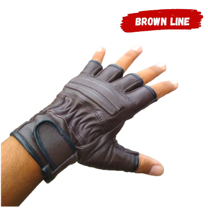 Sarung Tangan Kulit Domba Asli Motif R1 Double X Sarung Tangan Motor Pria