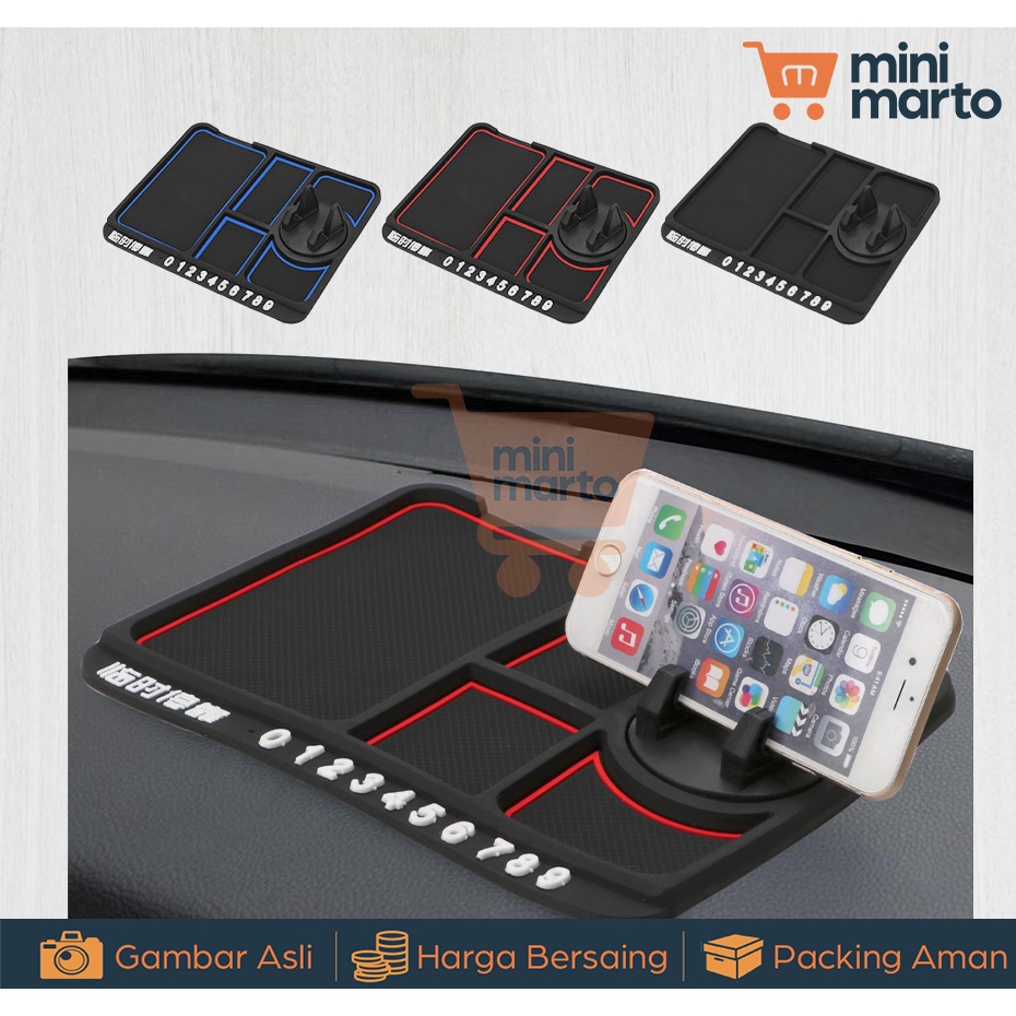 Holder HP Mobil Anti Slip Mobil dan Mounting Handphone Mobil Multifungsi Minimarto