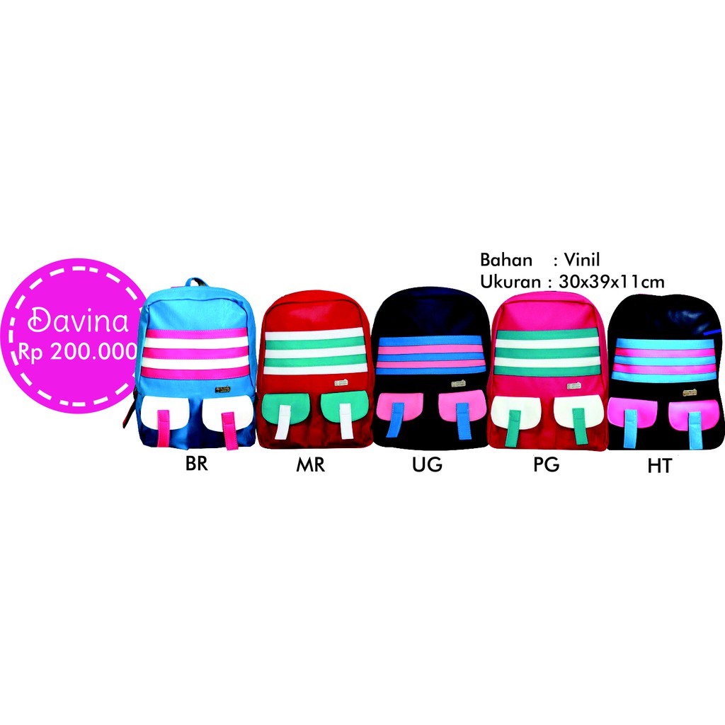 Tas Ransel Davina Rumah Warna