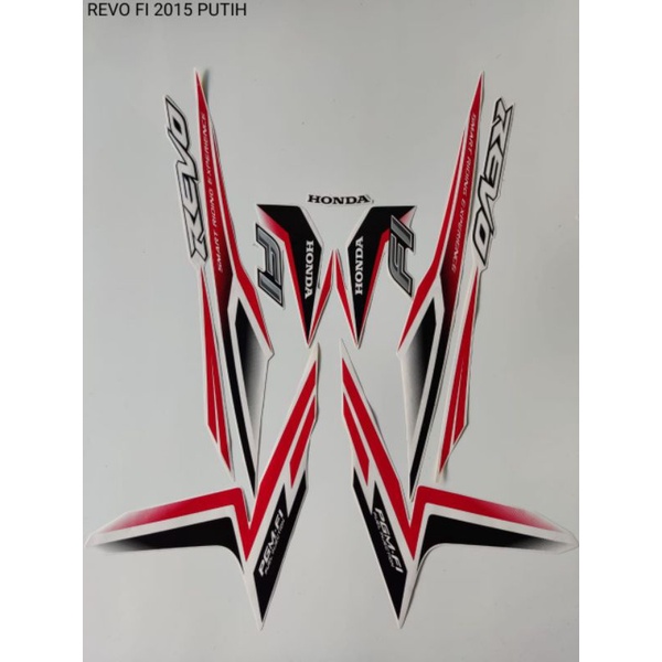 STRIPING REVO FI 2015 PUTIH