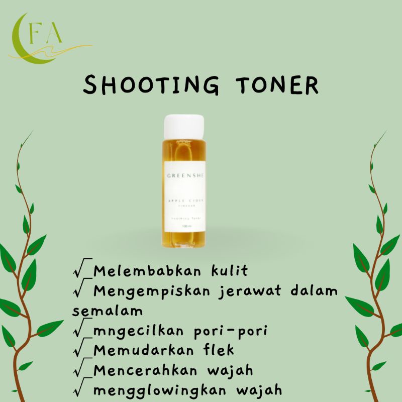 Cuka apel greenshe /toner acne/cuka apel/shooting toner greenshe