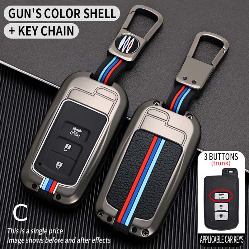 Case Kunci Remote Mobil Bahan Zinc Alloy Untuk Toyota Altis / Camry / Harrier / Sienta / Wish / Prius 2008-2021 - 2018