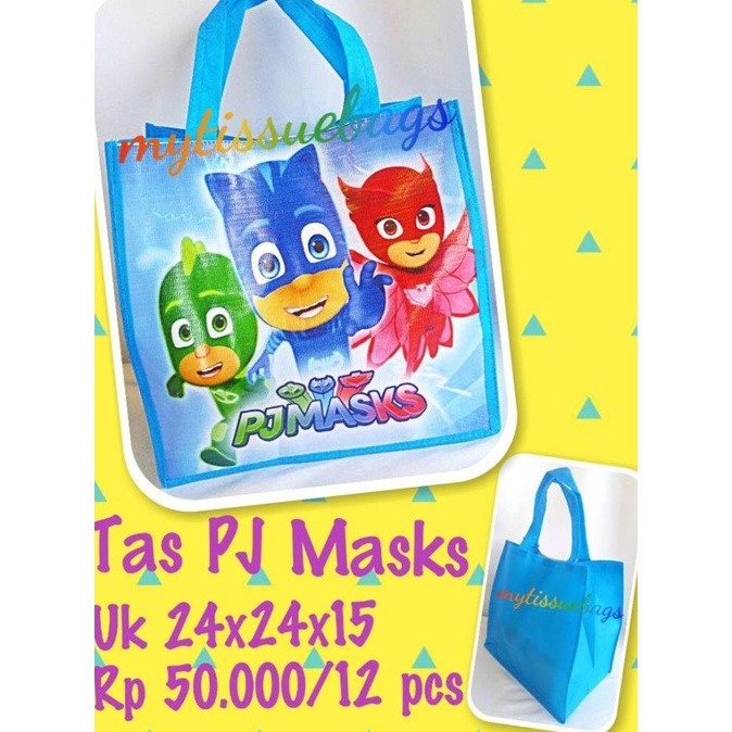 

Sale!!! Souvenir Ulang Tahun/Tas Ultah Goodiebags Pj Masks - Paling Diminati