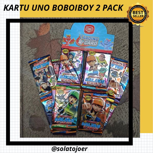 ✪BIG ⚡ALE✪ 8.8 Mainan Kartu uno boboboy / 2PACK KARTU UNO // KARTU BOBOIBOY TRADING CARD BOBOIBOY GA