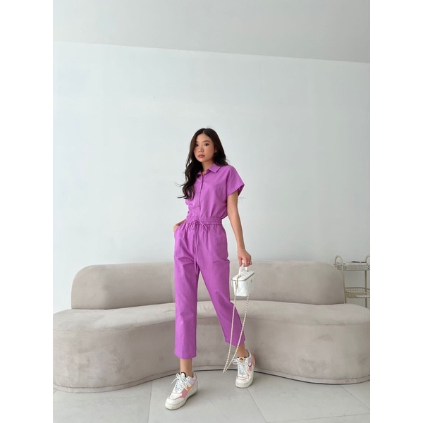HANA LINEN SET-Grape