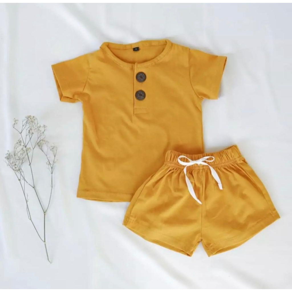 COD setelan baju bayi anak kancing arsy size 1-5 tahun bahan katun lembut/ setelan baju bayi anak laki laki/ setelan baju bayi anak perempuan/ baju bayi anak laki laki/ baju bayi anak perempuan terbaru terlaris