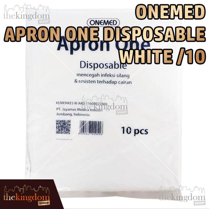 Onemed Apron Lengan Panjang One Disposable /10 Celemek Plastik Medis