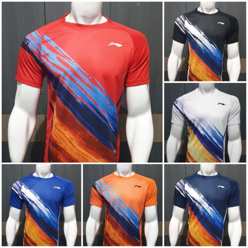 COD | BAJU KAOS JERSEY LI-NING OLAHRAGA BADMINTON VOLI FUTSAL/SEPAK BOLA PINGPONG GRADE ORI IMPORT