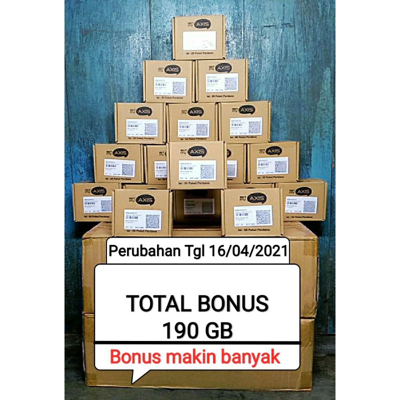 [ Termurah ] Perdana Axis Viral 140GB Segel Per BOX(50 kartu) Exp Panjang