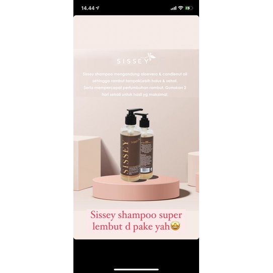 SIssey Shampo Anti Rontok ( beli 4 Free gift )