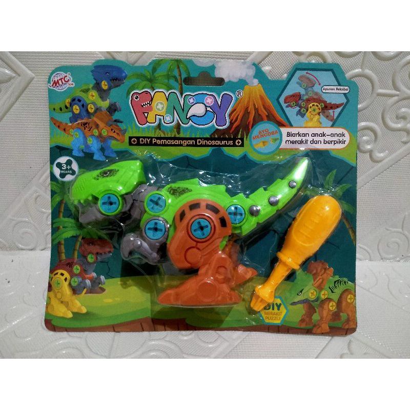 Fancy DIY pemasangan Dinosaurus bongkar pasang
