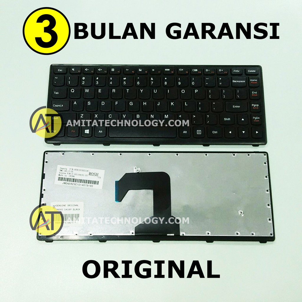 Keyboard Laptop ORIGINAL Lenovo Z410p S410P