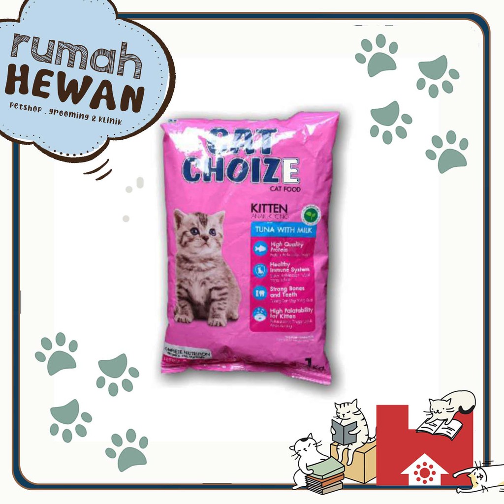 Cat Choize Kitten Tuna &amp; Salmon Paket 1 Kg 5 Pcs Makanan Kucing