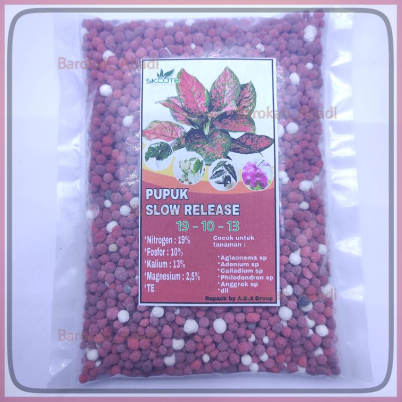 pupuk slow release 19 10 13 (100gr) Pupuk SR, pupuk aglonema, metan aglonema, pupuk dekastar,osmocote 100gr