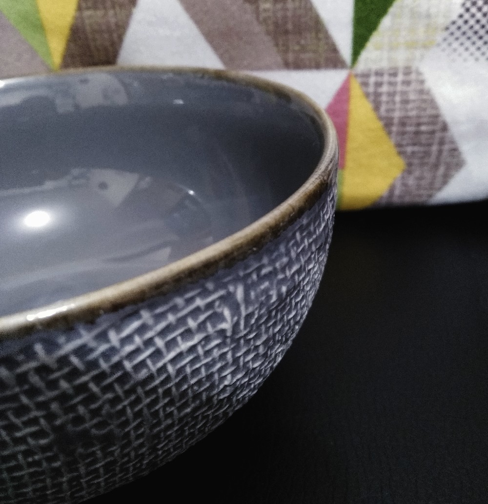 Mangkok Sop Motif Rastik Canvas / Mangkok Keramik / Mangkok Sop Keramik 01012