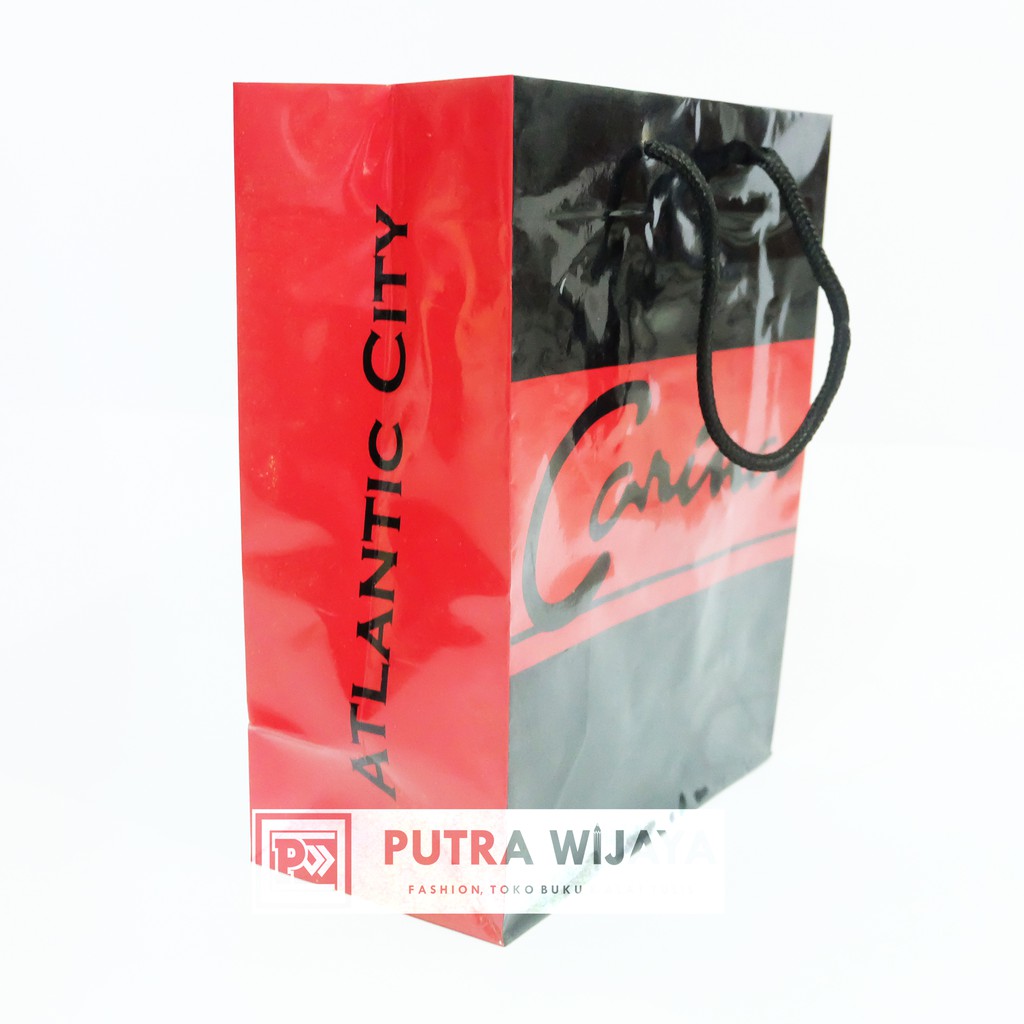

Paper Bag (Tas Kertas) Import Carina Hitam Merah