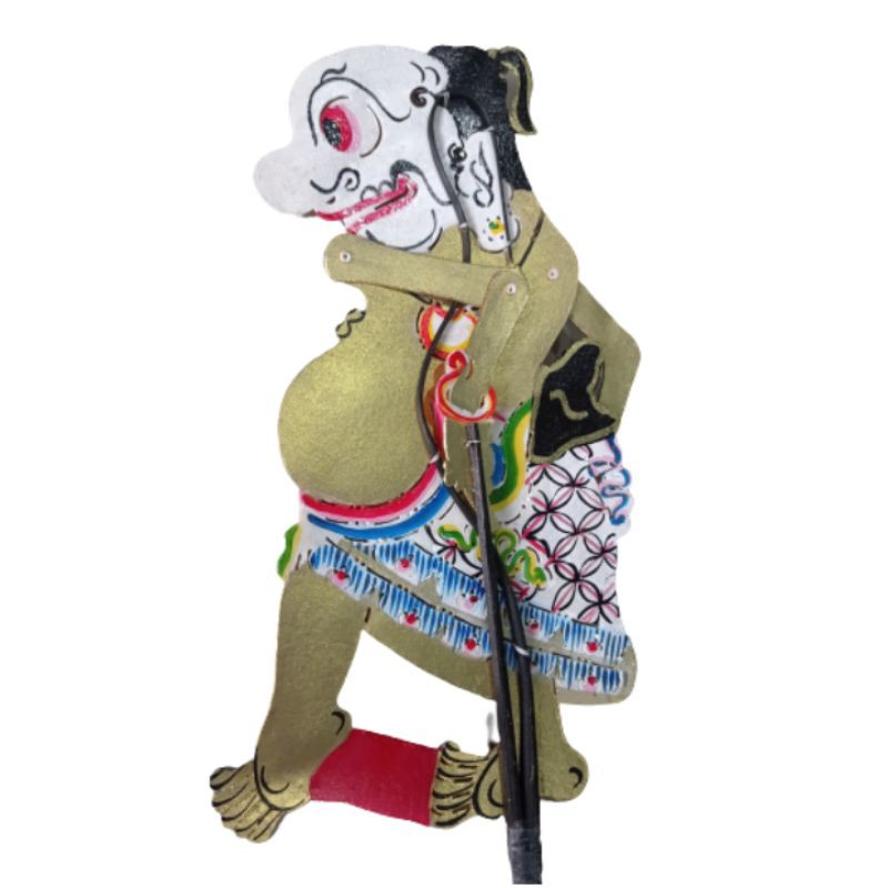 KERAJINAN WAYANG KULIT GARENG UKURAN PEDALANGAN BESAR 40 x 30 cm BAHAN KULIT SAPI ASLI - DEKORASI