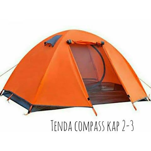 Tenda Dome Compass Atau Tenda Camping Ultralight Kap4 Orang Frame Alloy