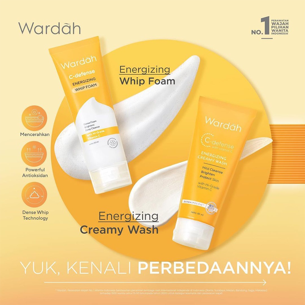 ❤ BELIA ❤ WARDAH C-Defense Series | C Defense Face Mist Creamy Wash Serum Waterclay Mask | BABY BUNNY | BPOM