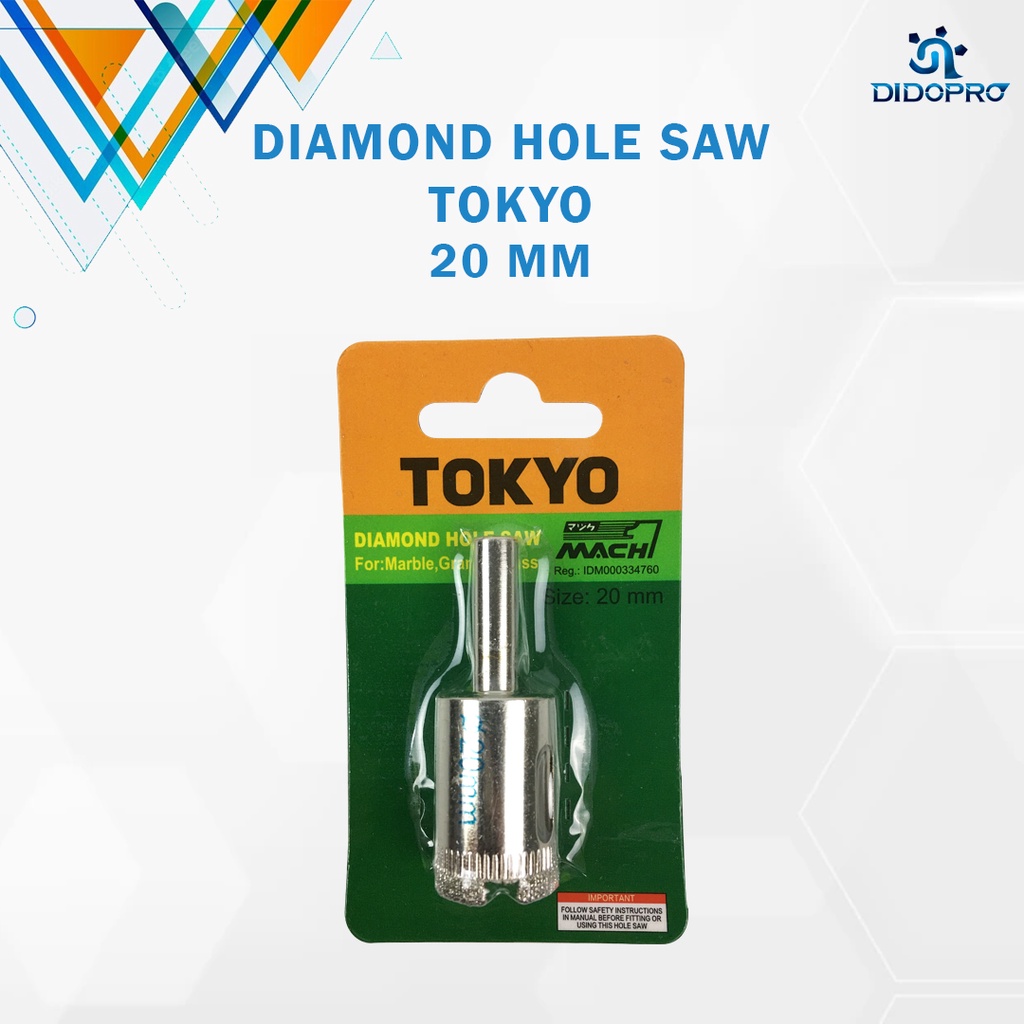 20mm Mata Bor Hole Saw Diamond untuk Kaca Batu Keramik Granit Holesaw