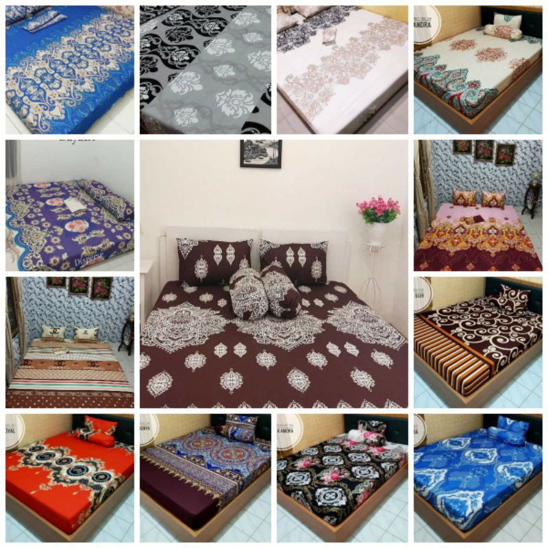 Sprei Seprei Set Motif Batik 160x200x20 homemade high quality